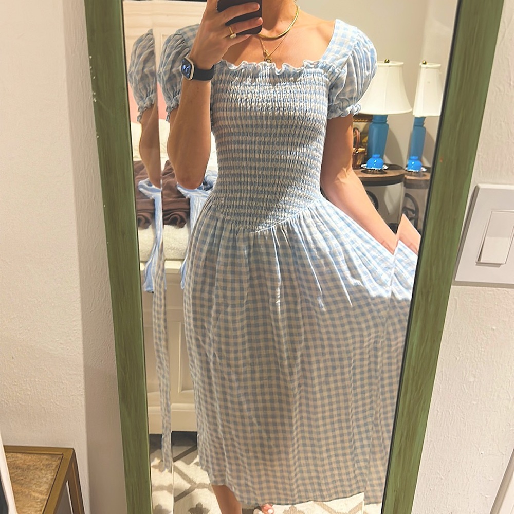 Sleeper M belle dress in gingham print